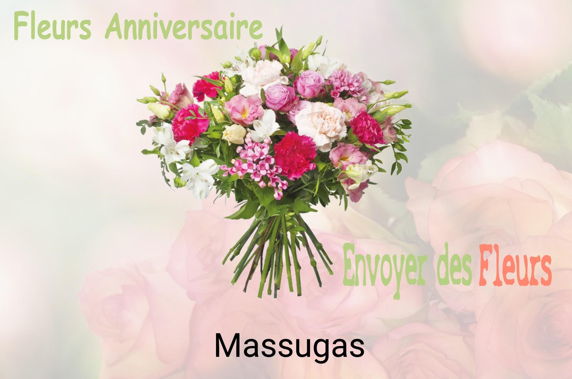 Bouquet de fleurs d’anniversaire livré à Massugas